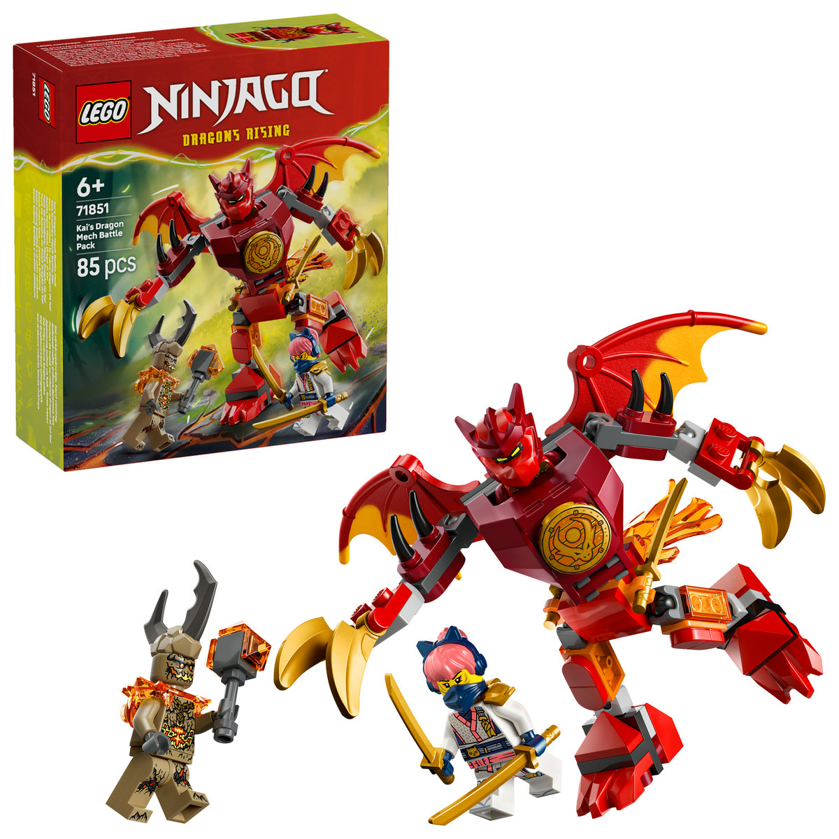 LEGO - Pachet de luptă cu robotul dragon al lui Kai